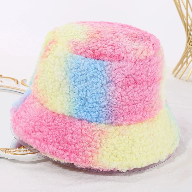 Customized Cute Bucket Winter Hats Cloche Fisherman Bowler Cap Thickened Kids Warm Bucket Cap