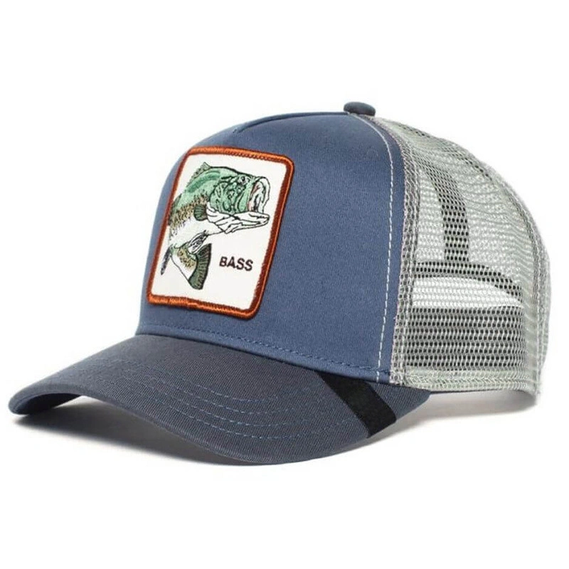 Adjustable Strapback Trucker Cap with Mesh Back and Embroidered Artwork Animal Baseball Cap