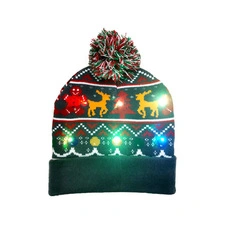 Caldo Natale Kid Cute Animal Cappello da Babbo Natale Bambini POM POM Berretto in maglia